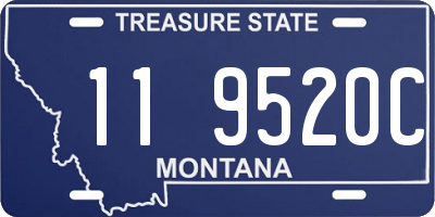 MT license plate 119520C