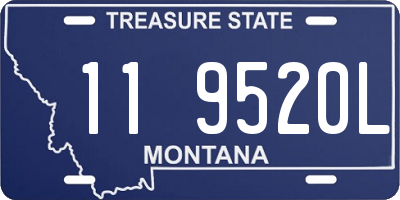 MT license plate 119520L