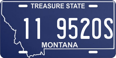 MT license plate 119520S