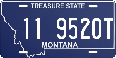 MT license plate 119520T