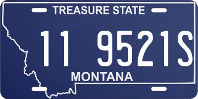 MT license plate 119521S