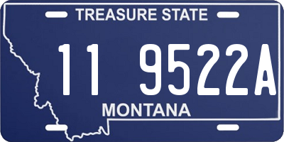 MT license plate 119522A
