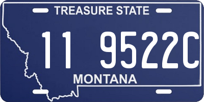 MT license plate 119522C