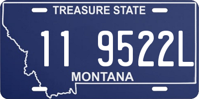 MT license plate 119522L
