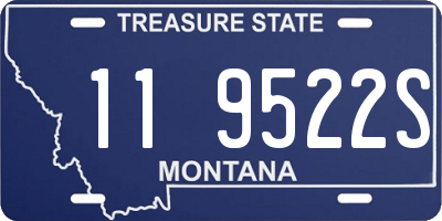 MT license plate 119522S