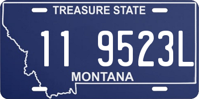 MT license plate 119523L