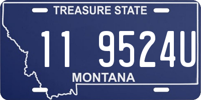 MT license plate 119524U