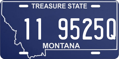 MT license plate 119525Q