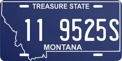 MT license plate 119525S
