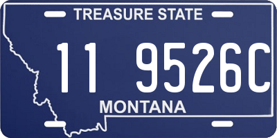 MT license plate 119526C
