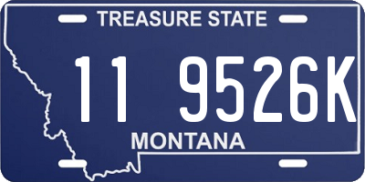 MT license plate 119526K