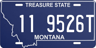 MT license plate 119526T