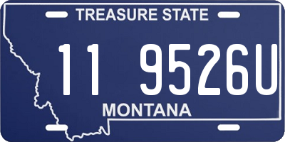 MT license plate 119526U