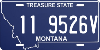 MT license plate 119526V