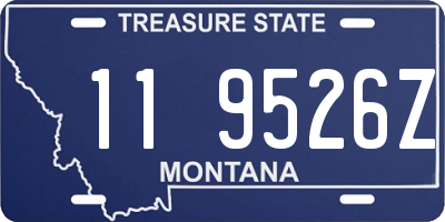 MT license plate 119526Z