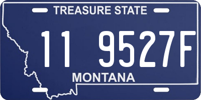 MT license plate 119527F