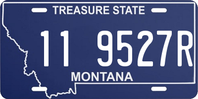 MT license plate 119527R