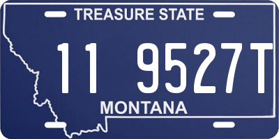 MT license plate 119527T