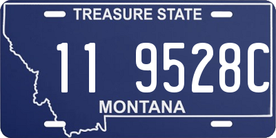 MT license plate 119528C