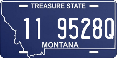 MT license plate 119528Q