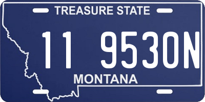 MT license plate 119530N