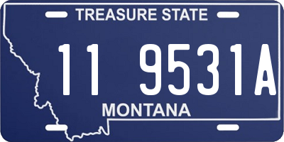 MT license plate 119531A