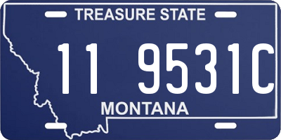 MT license plate 119531C