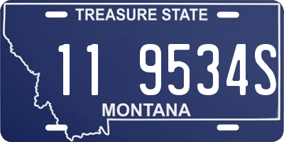 MT license plate 119534S