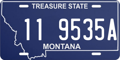 MT license plate 119535A