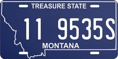 MT license plate 119535S