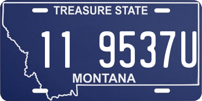 MT license plate 119537U