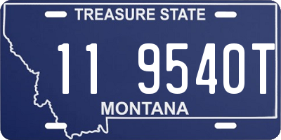 MT license plate 119540T