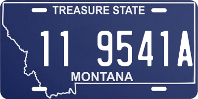 MT license plate 119541A