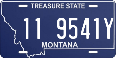 MT license plate 119541Y