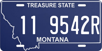 MT license plate 119542R