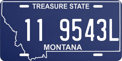 MT license plate 119543L