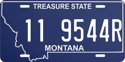 MT license plate 119544R