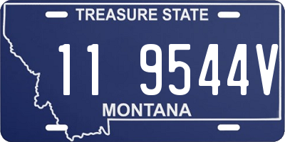 MT license plate 119544V