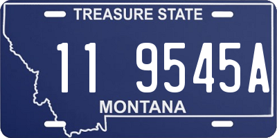 MT license plate 119545A