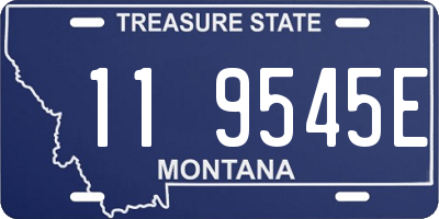 MT license plate 119545E