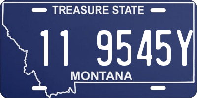 MT license plate 119545Y