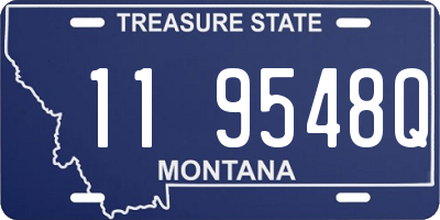 MT license plate 119548Q