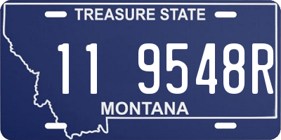 MT license plate 119548R