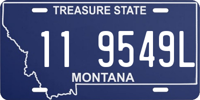 MT license plate 119549L