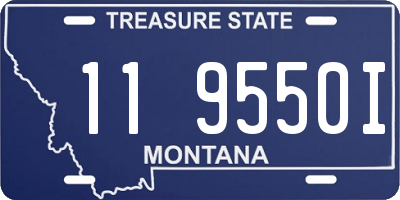 MT license plate 119550I