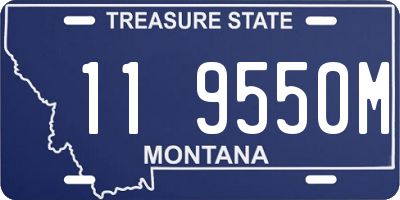 MT license plate 119550M