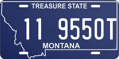 MT license plate 119550T