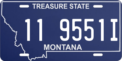 MT license plate 119551I