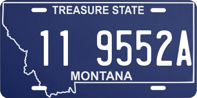 MT license plate 119552A
