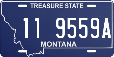 MT license plate 119559A